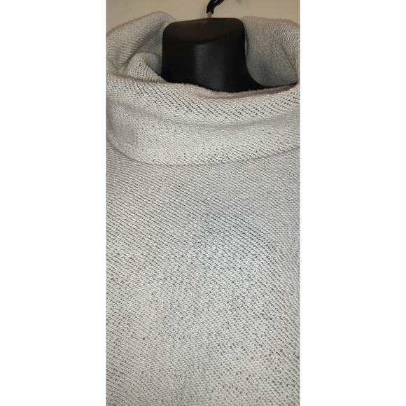 Ava & Viv Cowl Neck Sweater Size X (14) HEAVY DUTY KNIT Outdoor Warm WHITE Gray - Picture 3 of 16